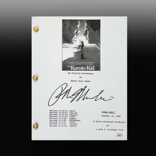 The Karate Kid Script - Signed by Ralph Macchio (JSA Verified)