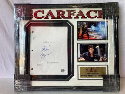 Scarface Pacino/Scorcese Signed Script Photo Frame | misc / divers