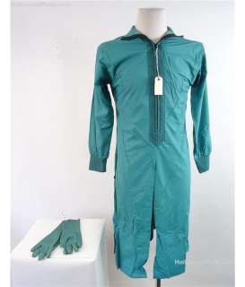 Lot 147 - Supernova Dr. Evers (Angela Basset) Teal Decontamination Gloves and One-Piece Zip-Up Suit