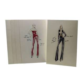 Lot #166 – House of Gucci Tom Ford Reeve Carney Screen Used Fashion Line Drawings Sc 136