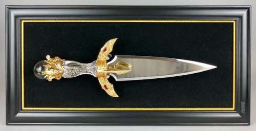 Excalibur - Franklin Mint King Arthurs Sphere of Light Excalibur dagger on display mount, as new… | Ewbank’s