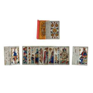 Lot #513 – House of Gucci Pina Auriemma Salma Hayek Screen Used Tarot Cards Sc 43 77 & 150