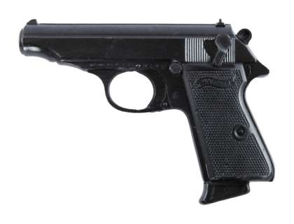Lot 943 - CASINO: WALTHER PP STUNT PISTOL PROP (WITH DVD)