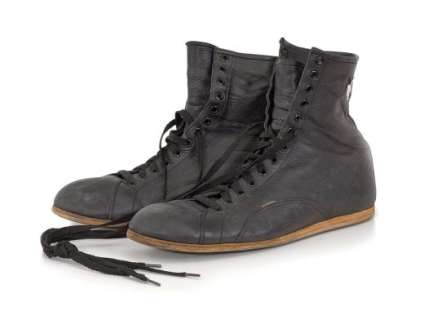 Lot 22 - A pair of boxing boots worn by Russell Crowe as the character ‘James J. Braddock‘ in the film, Cinderella Man (2005)