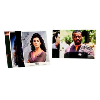 Star Trek The Next Generation (1987-1994) Cast Autograph Photo Lot Set | VIP Fan Auctions