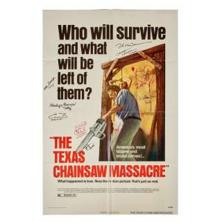 Lot 413 - The Texas Chain Saw Massacre | Cast-Signed Film Poster