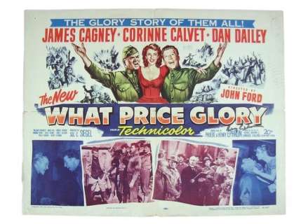 Lot 470 - What Price Glory Henry Ephron Autographed Poster