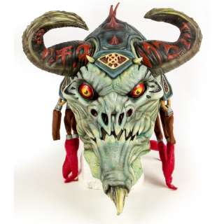 DON POST STUDIOS Stan Winston Prototype Horned Goblin Orc Mask 2002 | Blacksparrow