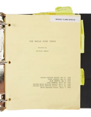 The Whole Nine Yards - Lot ##285 - Michael Clarke Duncan Production Script Binder