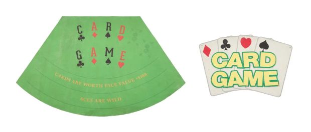 The Price Is Right | Lot #544 - "Card Game" Sign and Table Felt | Julien’s