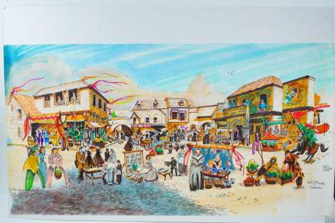 Ron Croci 1997 "Cinderella" Original Concept Drawing | GWS Auctions