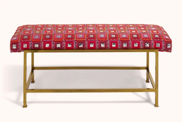 And Just Like That… | Lot #421 - Carrie Bradshaw’s Edward Wormley for Dunbar Upholstered Bench | Julien’s