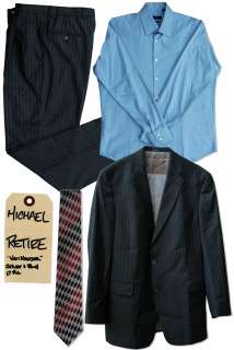 Steve Carell Screen Worn Suit Ensemble From ’’The Office’’ -- With a COA From NBC Universal | Nate Sanders