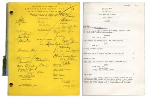 Hand-Notated 1966 Vintage Script For ‘‘The Man From U.N.C.L.E.‘‘