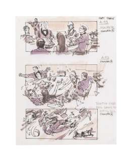 Irwin Allen | "The Poseidon Adventure" Original Storyboard Illustration | Julien’s