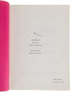 Lot 185 - Poltergeist | Production Script