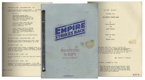 Shooting Script for "Star Wars Episode V: The Empire Strikes Back" From 1978 -- With the Red Coding Number on Every Page -- The Second Film Released in the Epic Series | Nate Sanders