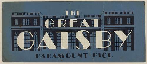 Lot 813 - "The Great Gatsby" Original Movie Production Vehicle Placard