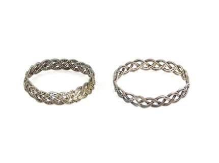 The Lord of the Rings - a pair of ’elvish’ metal rings of plaited design used to hold some of the… | Ewbank’s