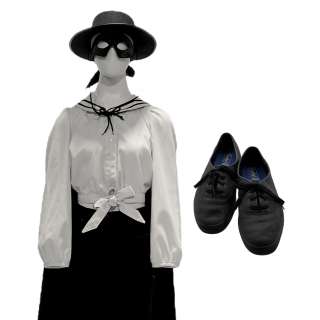 Lot ? - Dark Harvest Kelly Haines’s Button-up Shirt, Jeans, Cape, Hat, Mask, Socks & Lace-Up Shoes | VIP Fan Auctions