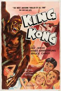KING KONG MOVIE POSTER RECREATION ORIGINAL ART. | Hake’s