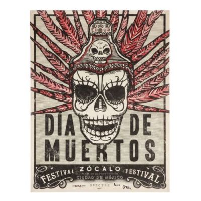James Bond: Casino Royale (2006)/Spectre (2015) | Lot 219 : Casino Royale Bound Script, Storyboards and Spectre Dia de Muertos Poster Autographed by Sam Mendes | Propstore