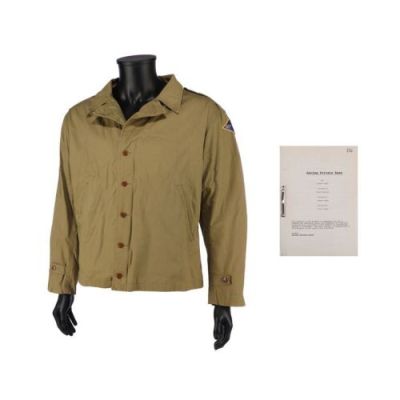 Saving Private Ryan (1998) | Lot 330 : Crew Jacket and Production Script | Propstore