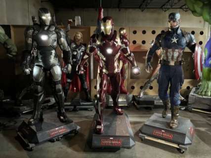 Life Size Marvel Civil War 1:1 Captain America, War Machine and Ironman | eBay US (Buy It Now)