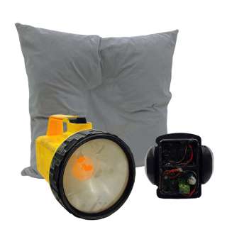 Beau is Afraid Beau Wassermann Joaquin Phoenix Screen Used Flashlight, Broken Ankle Monitor & Pillow Sc 104, 114 &115 | VIP Fan Auctions