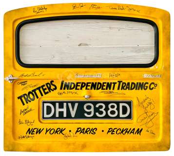 ONLY FOOLS & HORSES - DAVID JASON SIGNED TROTTER VAN DOOR | Auctioneum Ltd