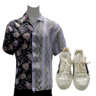Road House Knox Screen Worn Stunt Double Button-Up Shirt, Shorts & Sneakers | VIP Fan Auctions