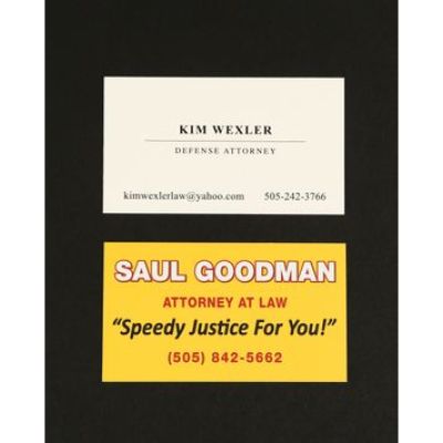 Better Call Saul | 30 Sets of Kim Wexler & Saul Goodman Business Cards (60 cards total) | Propstore (Buy Now)