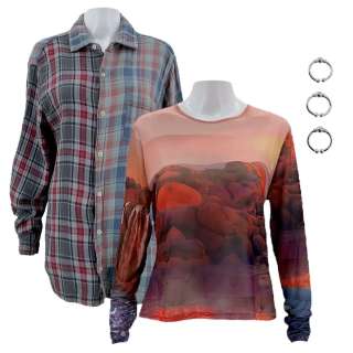 Death of a Unicorn Ridley (Jenna Ortega) Screen Worn Shirt, Flannel Shirt & Nose Ring Ch 1,4 | VIP Fan Auctions