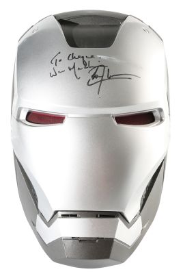Don Cheadle as War Machine in Iron Man 2 (Beckett Witnessed) Signed Prop Replica Hasbro Legends Series Electronic Helmet | SWAU