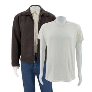 Eddington Joe (Joaquin Phoenix) Screen Worn Sheriff Jacket, Button-Up Shirt, Undershirt & Jeans Ch 1, 7, 7a Sc 53-64 | VIP Fan Auctions