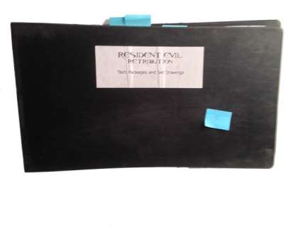 Resident Evil: Retribution Set Drawing Books | Premiere Props