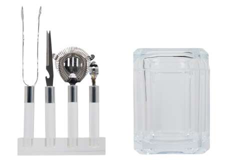 Mad Men - Roger Sterling (John Slattery) Office Set Decoration Bar Props and Business Cards