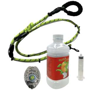 Poker Face Season 2 Officer Fran Lamont (Gaby Hoffmann) Screen Used Syringe, Leash, Bottle & Badge Ep 204 | VIP Fan Auctions