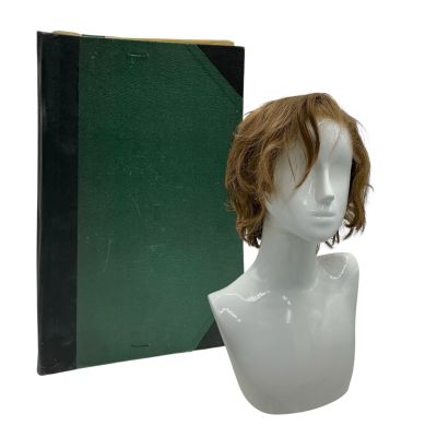 Hedda Eileen Lovborg Green Hardcover Folder & Light Brown Wig | VIP Fan Auctions