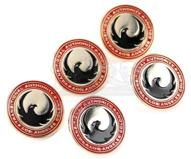 Colony | All Seasons : Five Los Angeles Colony Transitional Authority Pins | Propstore