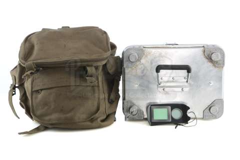 Colony - Lot 239 - S3E02 Puzzle Man: Gauntlet Case and Light-Up Gauntlet in Backpack