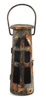 Lot 6158 - Muppet Christmas Carol (1992) - patinated metal lantern as used on the film with photocopy of COA | Ewbank’s