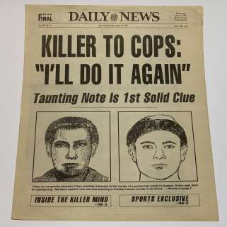 Lot 296 - Summer of Sam (1999) - "I‘ll Do It Again" Newspaper