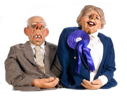 Spitting Image: puppets of Margaret and Dennis Thatcher | Bonhams