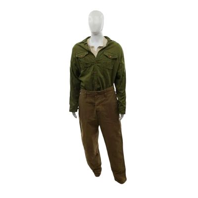 Lot 73: The Sheep Detectives George Hardy Screen Worn L/S Shirt, L/S Button-Up Shirt & Pants Ch 8 Sc 84 | VIP Fan Auctions
