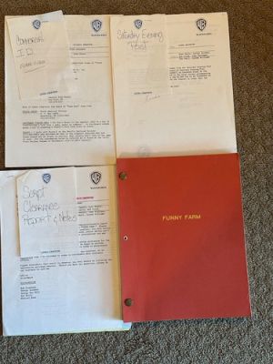 FUNNY FARM CHEVY CHASE MOVIE ORIGINAL SCREENPLAY SCRIPT PLUS MORE