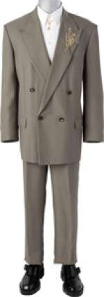 Gossip Girl (Max® Original, 2021-2023), Evan Mock "Aki Menzies" Bottega Veneta Shirt, Fear of God Suit, The Real Real Brooch, Raey Coat, Givenchy Shoes, and (2) Necklaces from Season 2, Episode 6: "How To Bury A Millionaire". | Heritage