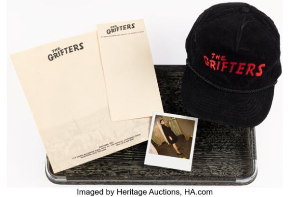 The Grifters (Miramax, 1990), Anjelica Huston "Lilly Dillon" Cocktail Tray, Polaroid, and Crew Gifts. (Total: 5 Items)