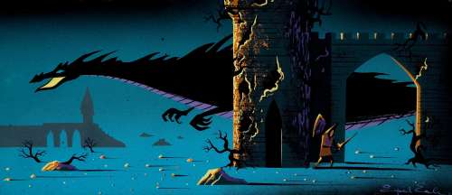 An Eyvind Earle concept painting from Sleeping Beauty | Bonhams