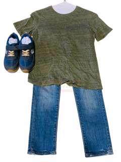 Lot 77 - Greenland (2020) - Nathan Garrity Flashback Hero Green Shirt, Jeans, Shoes and Socks